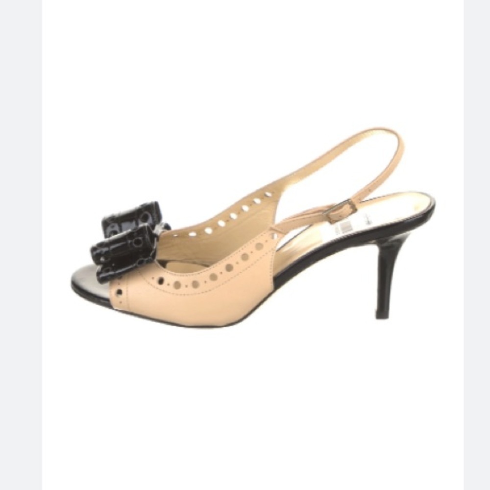 Kate Spade Two-toned Monica Slingback Heels 8.5 Patent Leather Feminine Preppy